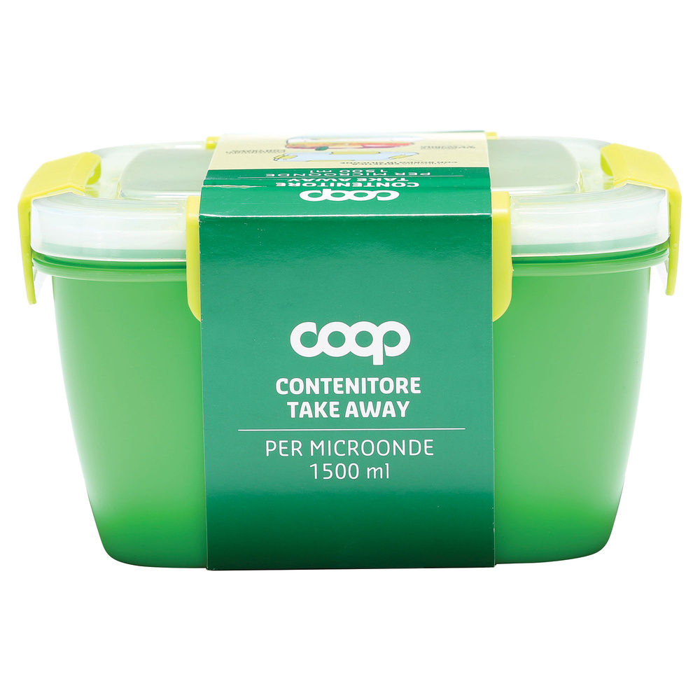 LUNCH BOX QUADRATO 1,5LT CON POSATE COOP - 2