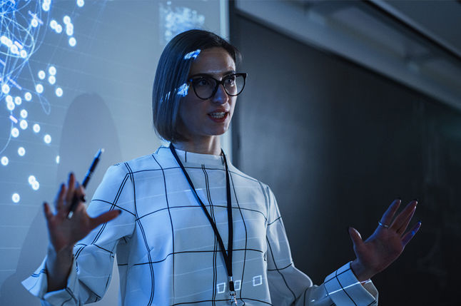 Texto y media alt text