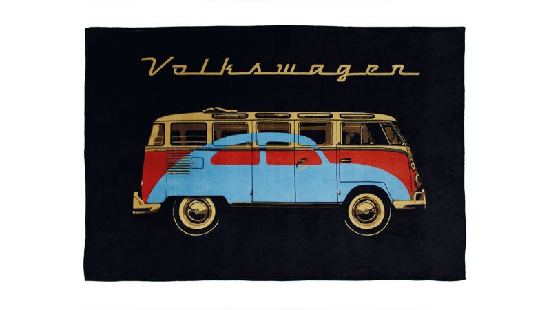 Frazada con estampado de combi parte de colección Vintage de VW Collection