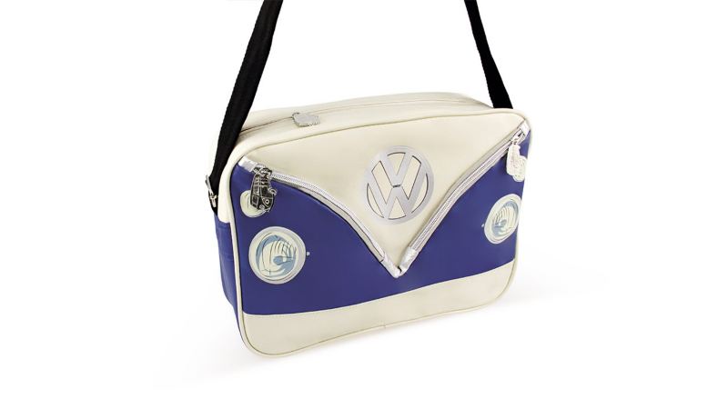 Bolso horizontal con diseño de Combi en color azul de VW Collection