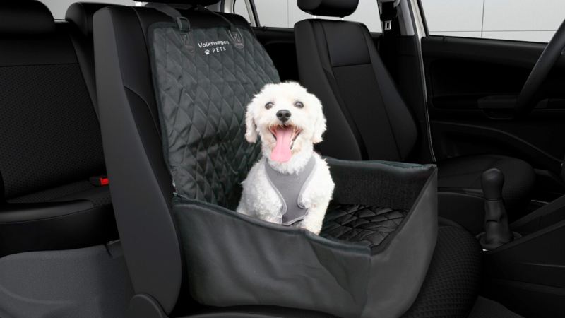 Cubierta de asiento de copiloto para mascota disponible en Volkswagen Pets Collection