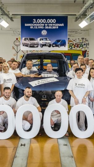 W zakładach Volkswagen Poznań wyprodukowano już 3 miliony samochodów
