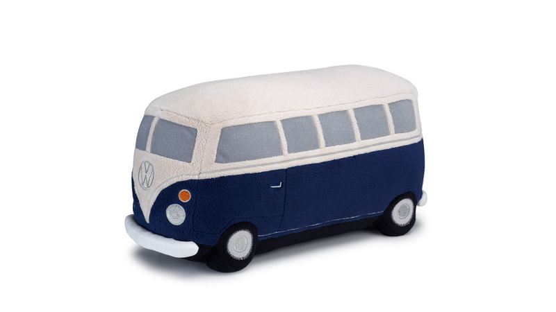 Peluche en forma de autobús combi disponible en colección Vintage de VW Collection