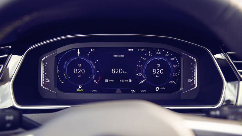 Vista del Digital Cockpit del Volkswagen Passat GTE