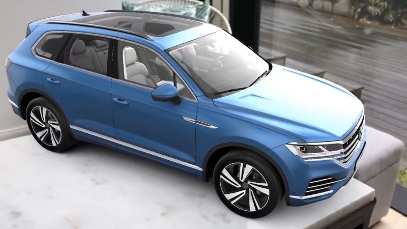 Configuring the Touareg in the virtual showroom