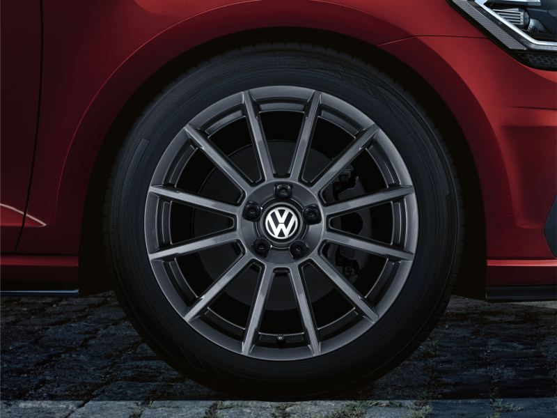 Volkswagen équipée de pneus toute saison