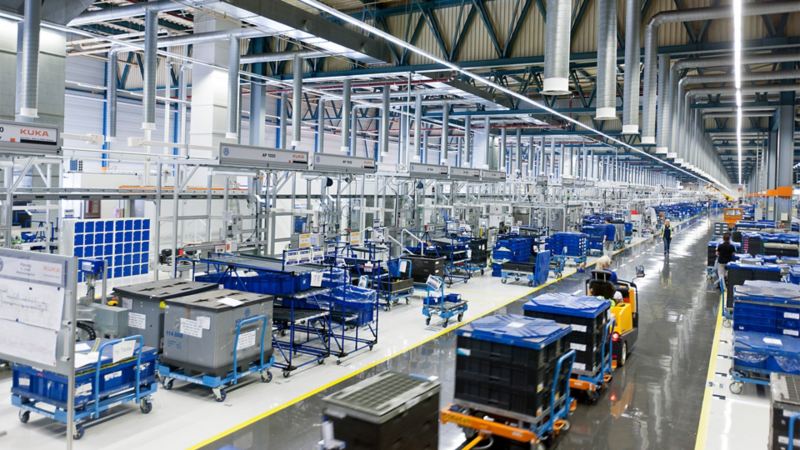 Production hall at the Salzgitter factory