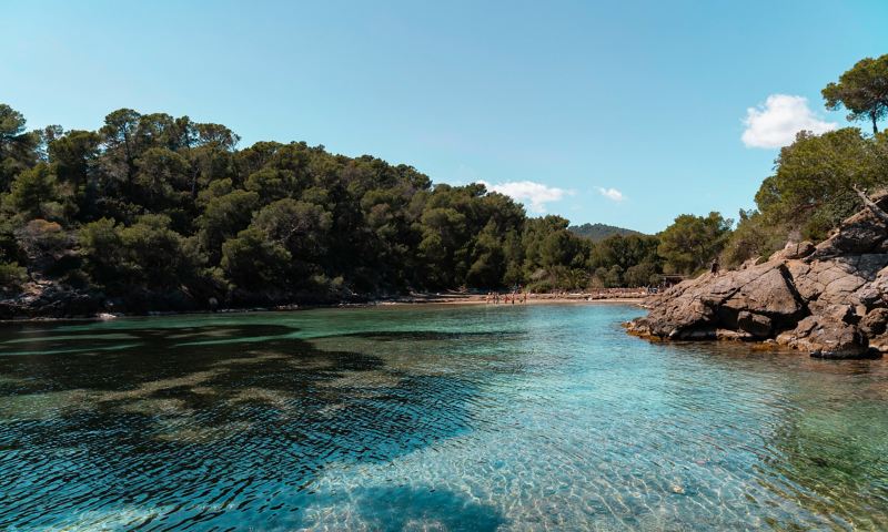 Picturesque bay on Ibiza