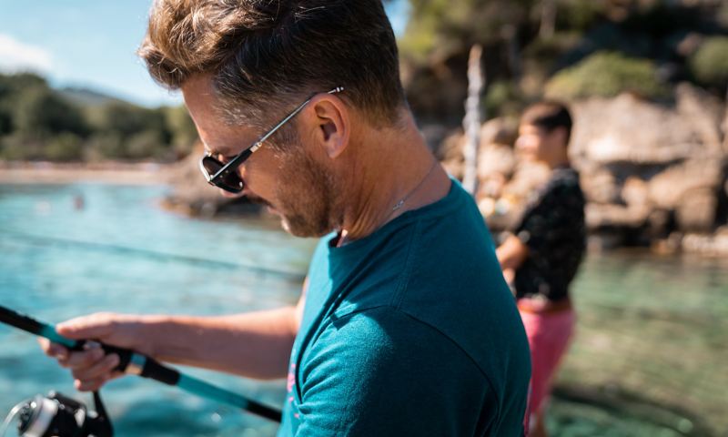 Daniel Klein fishing at Calla Mastella 