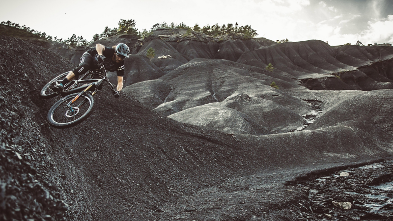 Rob Heran with his mountain bike