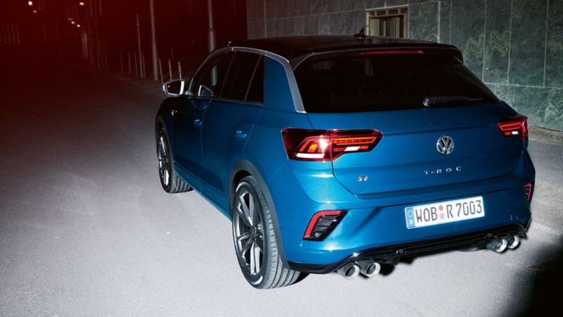 Le T-Roc R vu de derrière