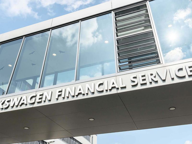 Particolare della sede Volkswagen Financial Services situata a Milano