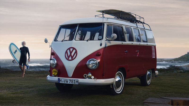 Vintage VW camper van