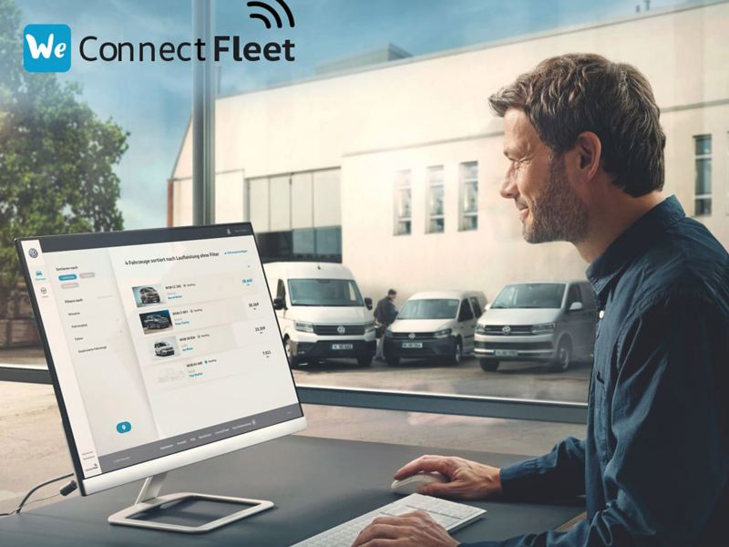 Man using We Connect Fleet