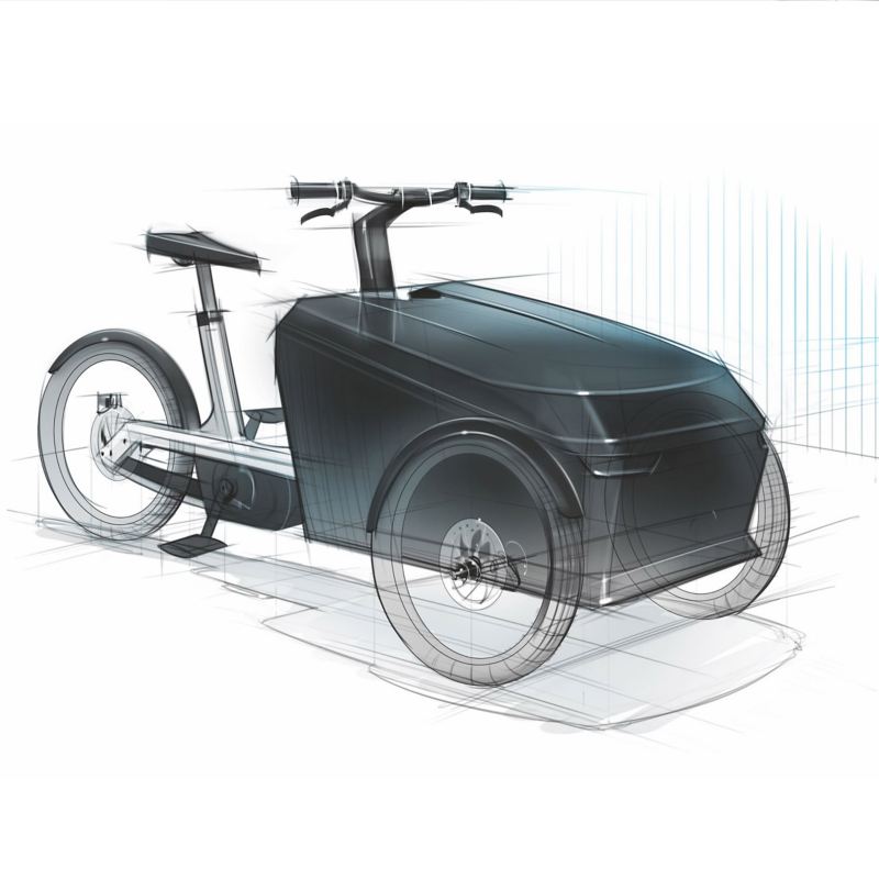 Cargo e-bike sketch