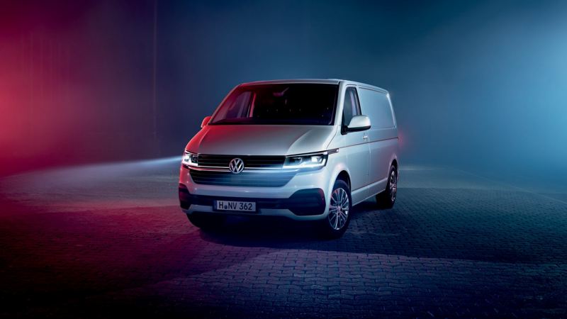 VW new Transporter T6.1 panel van front quarter view