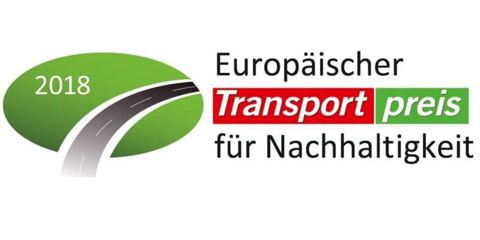 Logo du prix européen du transport durable.
