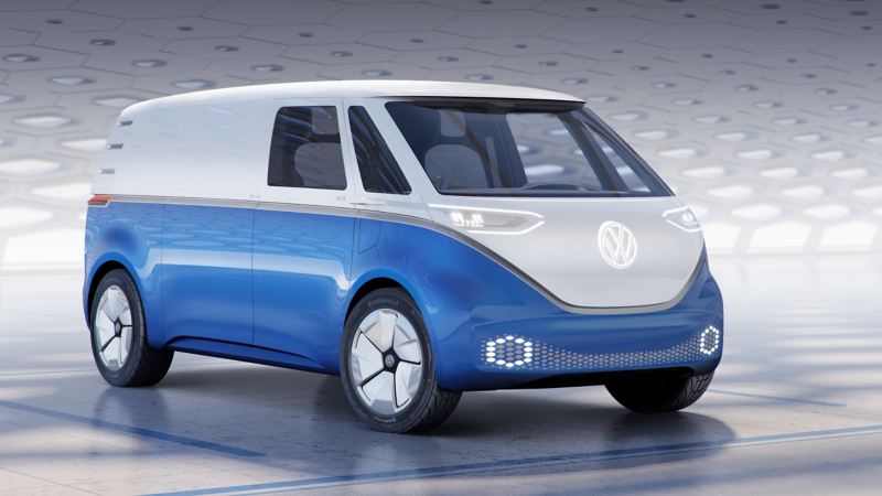 Volkswagen ID. Buzz Cargo konceptbil framifrån