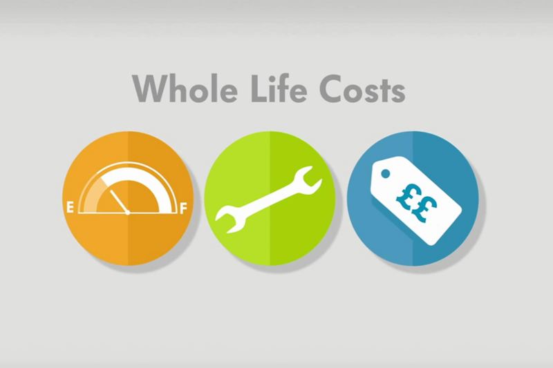 VW fleet whole life costs icons