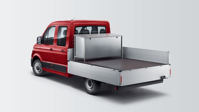 Crafter Pick-up met dubbele cabine rood