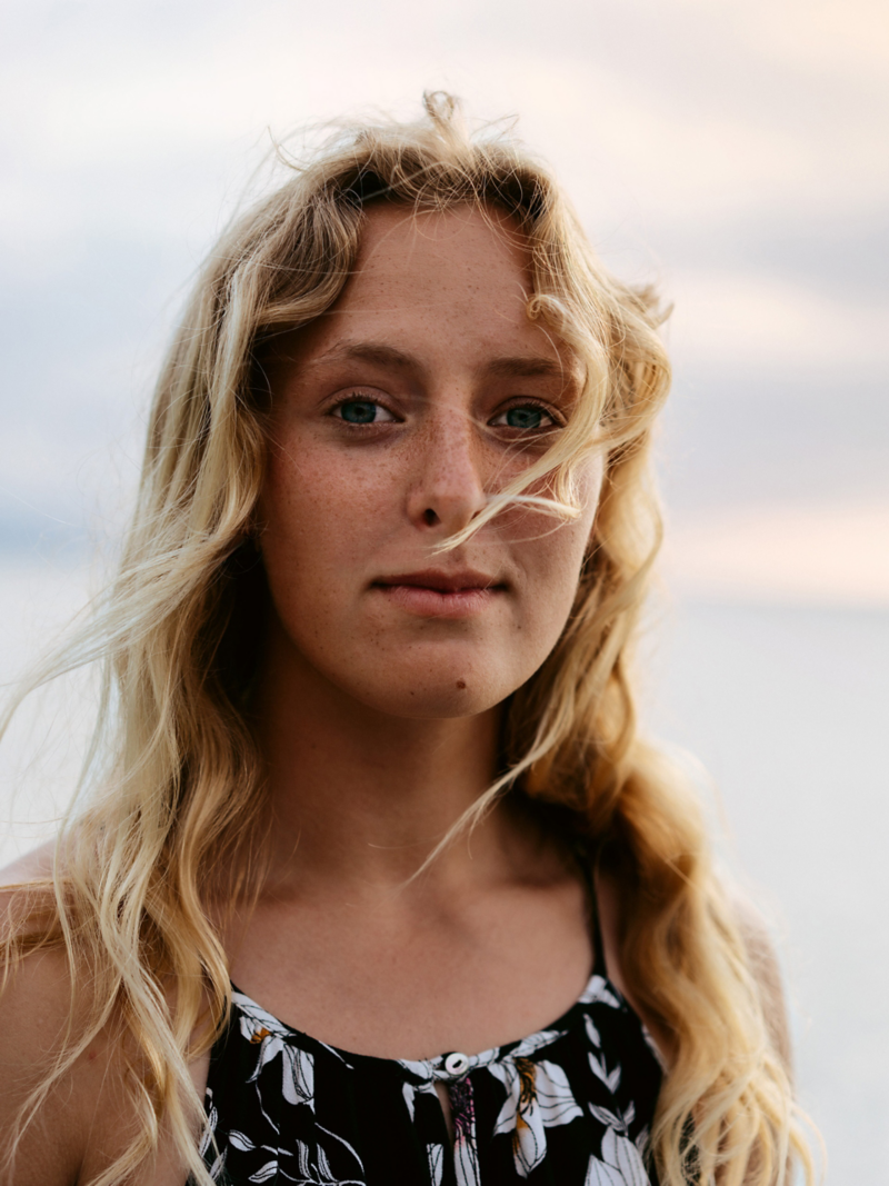 Portrait of stand-up paddling professional Paulina Herpel