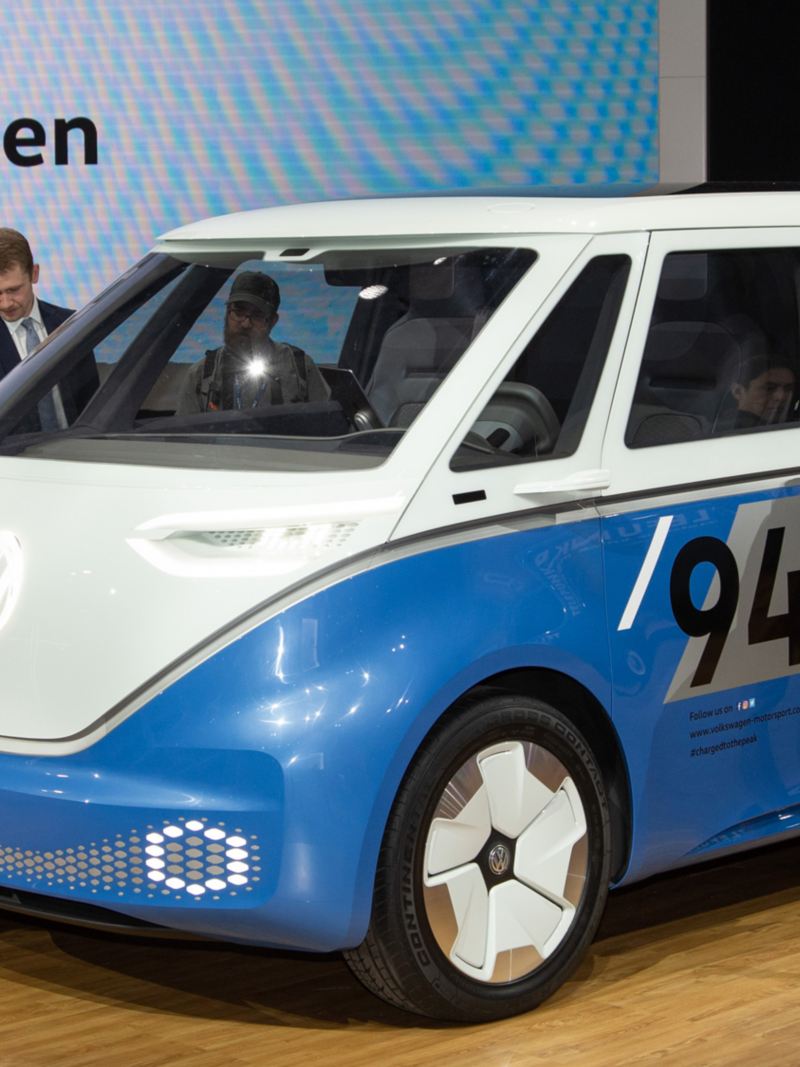 Volkswagen ID. Buzz Cargo konceptbil på LA motorshow