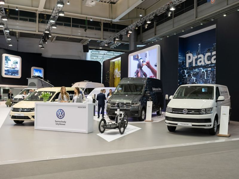 Stoisko Volkswagen Samochody Użytkowe podczas targów