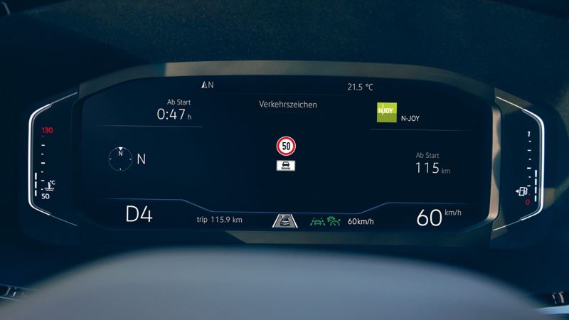 Segnaletica stradale Digital cockpit Volkswagen Multivan 
