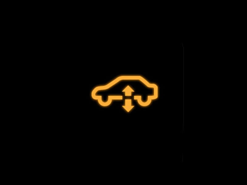 Yellow - Air suspension symbol