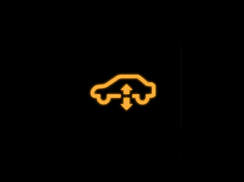 Amber - Air suspension symbol