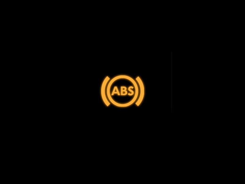 Amber - Anti-lock Brake System symbol