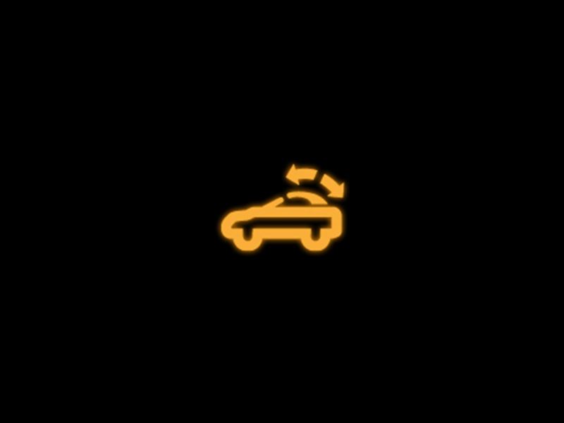 Convertible Roof Warning Light Yellow Volkswagen Indonesia