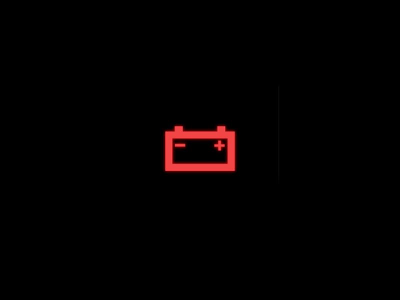 Battery deals warning light