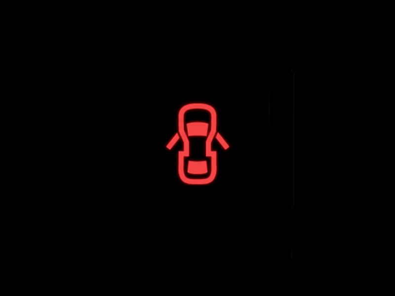 Red - Door warning light symbol