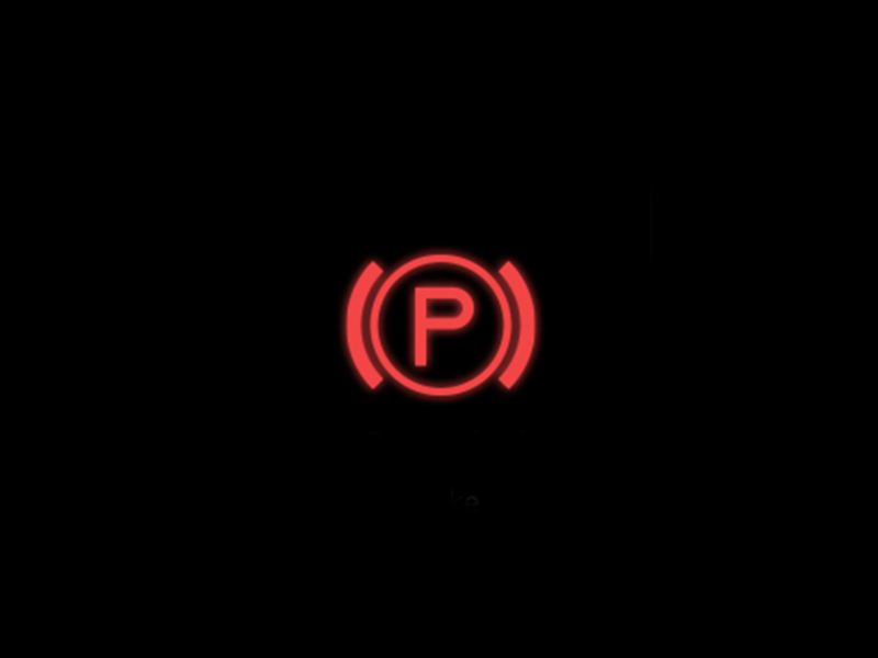 Red - Electronic parking brake symbol