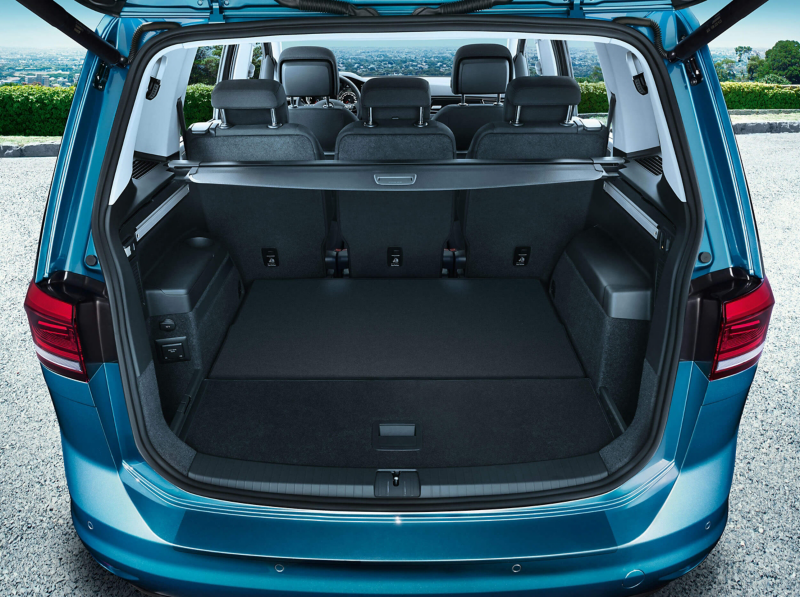 Boot interior of the Volkswagen Touran