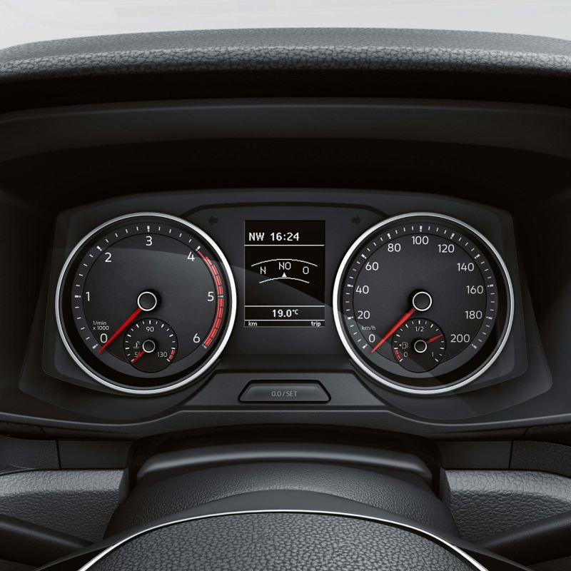 Closeup of dashboard display