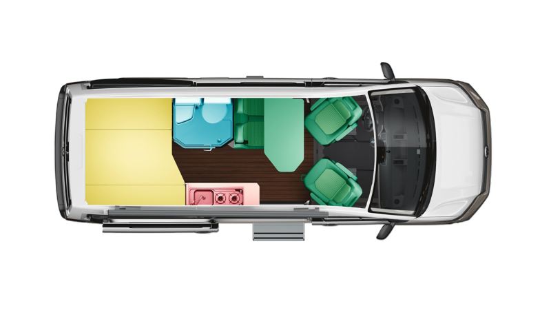 Plan view of Grand California 600 motorhome interior