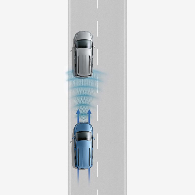 Front Assist with City Emergency Braking diagram