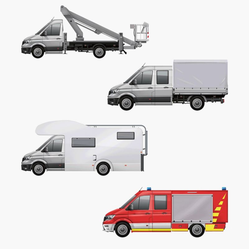 Examples of engineered for you VW Crafter conversions