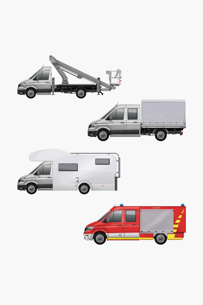 Examples of engineered for you VW Crafter conversions