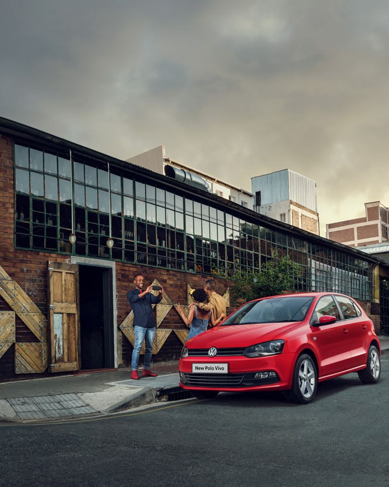 polo vivo parked on the street