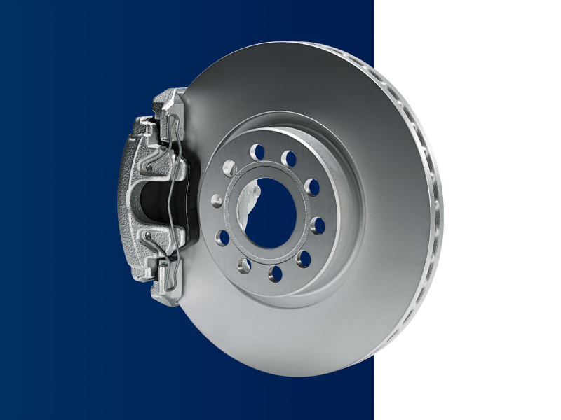 Genuine Volkswagen brake pads and discs