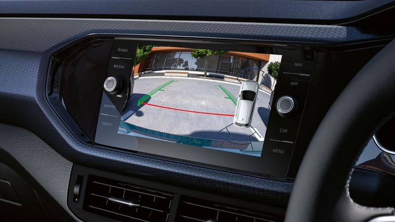 Image of a Rear View Camera on the dashboard