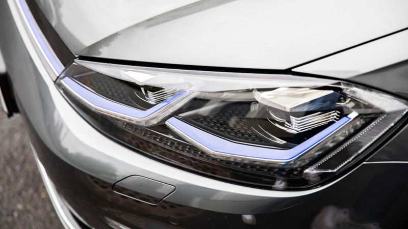 LED frontlykter på Volkswagen e-Golf elbil