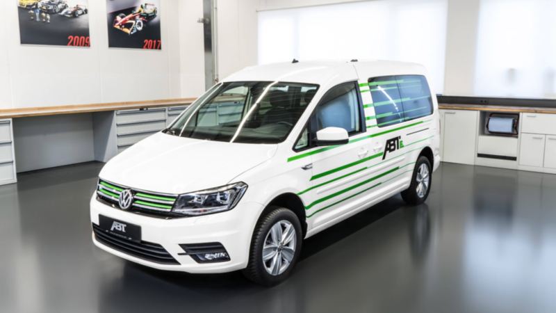 Volkswagen Caddy ombyggd till eldrift av ABT