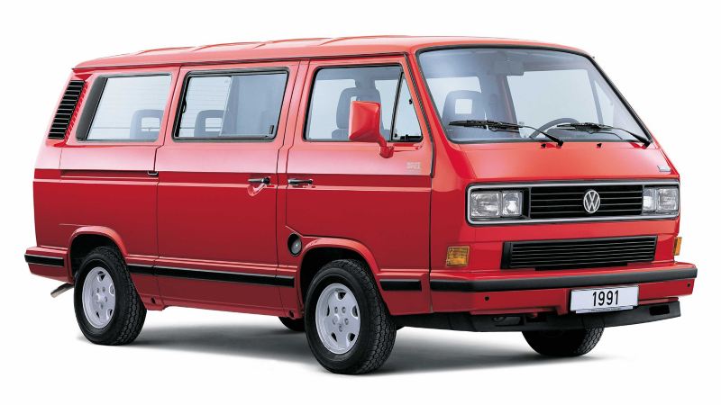 Volkswagen Folkabuss T3 röd