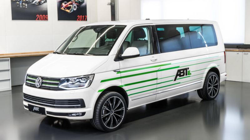Volkswagen Transporter ombyggd till eldrift av ABT