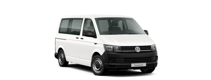 Samochód Volkswagen Transporter w wersji Kombi.