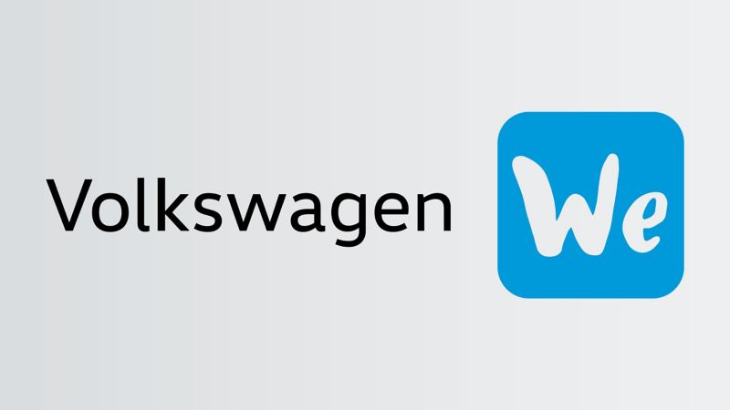 Het logo van Volkswagen We Connect.